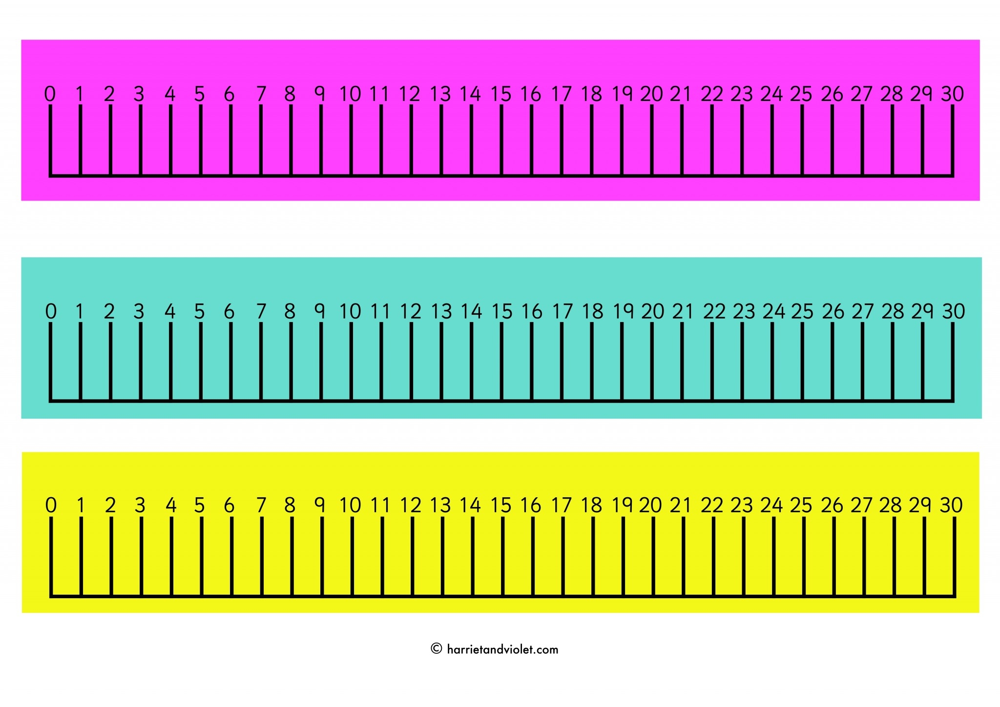 Number Line 0 30 Printable Teaching Resources Print Play Learn