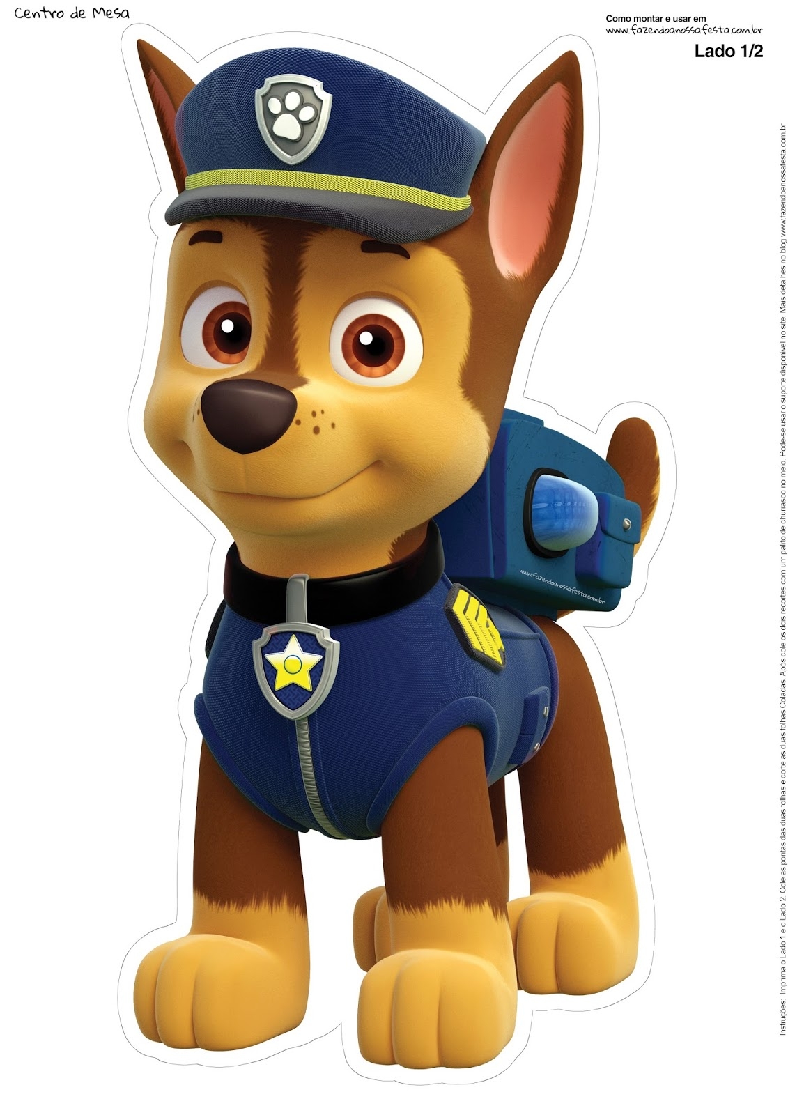 Paw Patrol Free Printable Centerpieces Oh My Fiesta In English