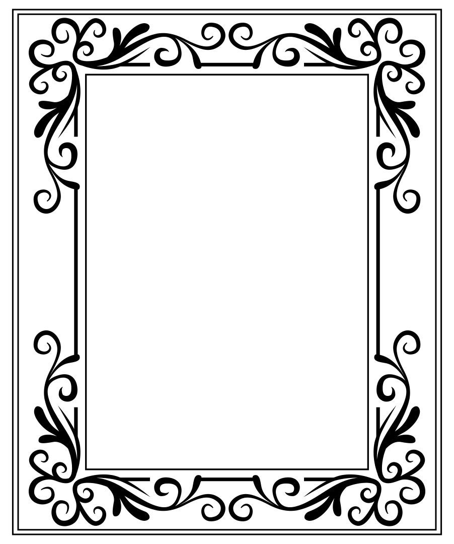 Free Printable Black And White Text Frames