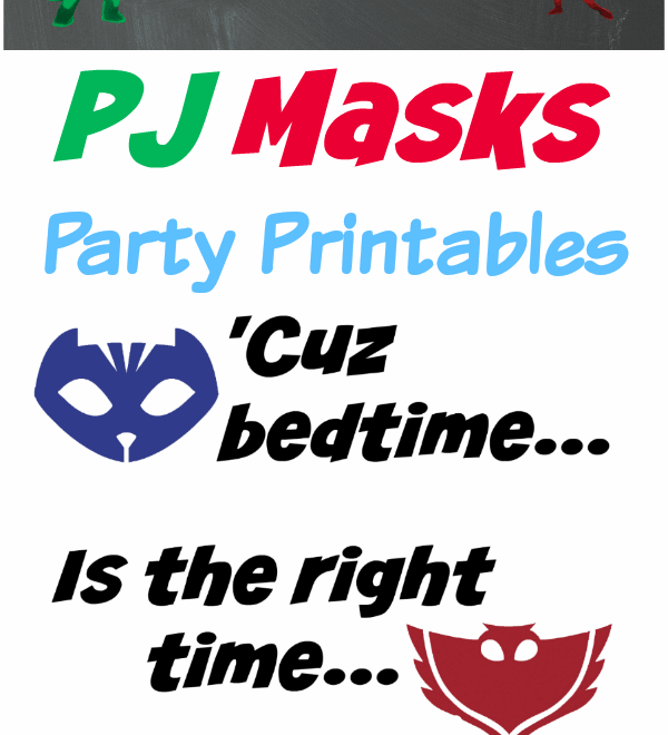 PJ Masks Birthday Party Ideas And Free Printables The Suburban Mom