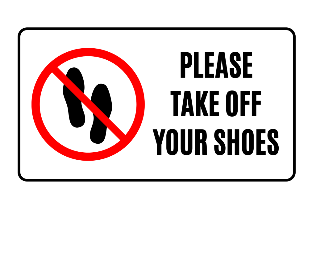 Please Take Off Your Shoes Sign Printable Templates Free PDF Downloads 