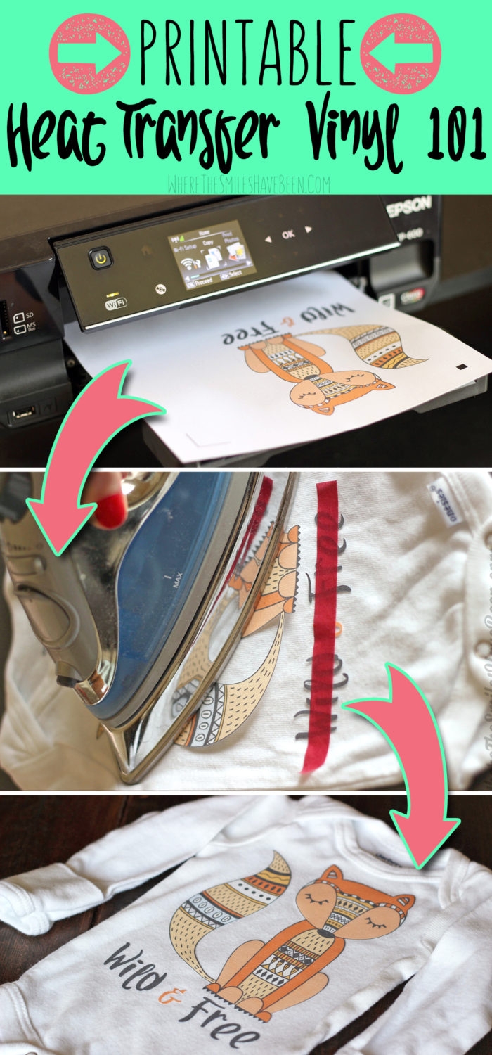 Printable Heat Transfer Vinyl Silhouette