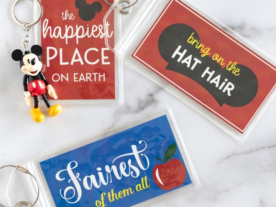 Printable Luggage Tags Perfect For Your Disney Vacation Polka Dot Chair