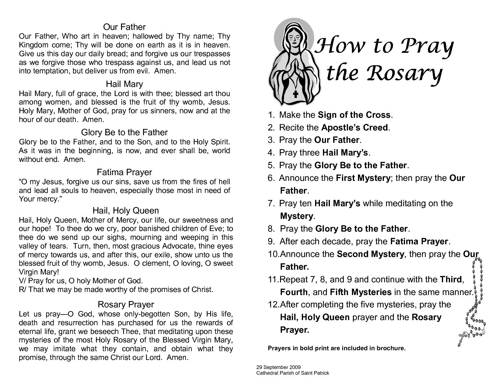 Rosary Deals Guide Mysteries