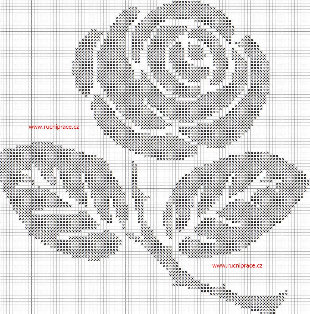 Rose Free Cross Stitch Patterns