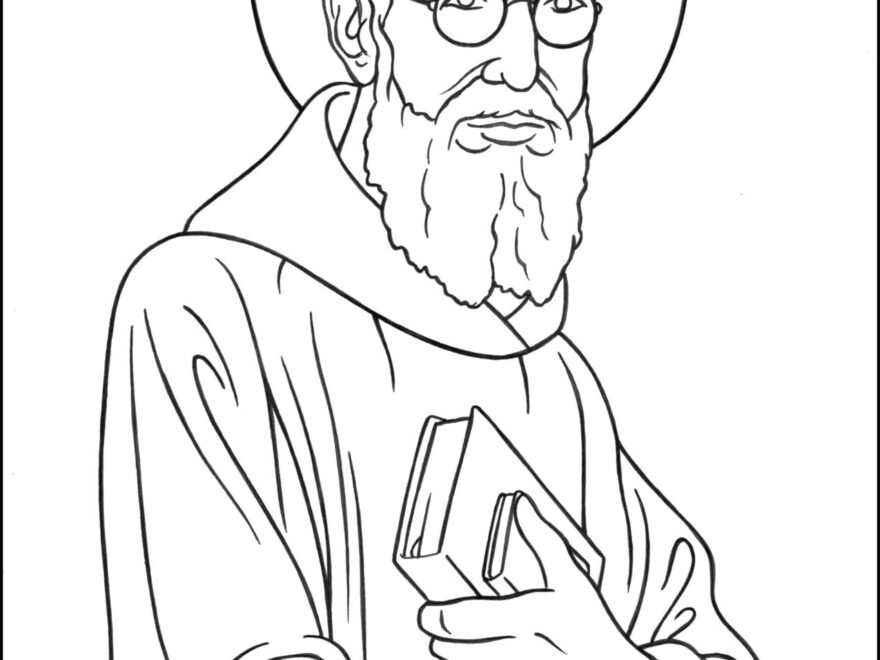 Saint Coloring Pages The Catholic Kid