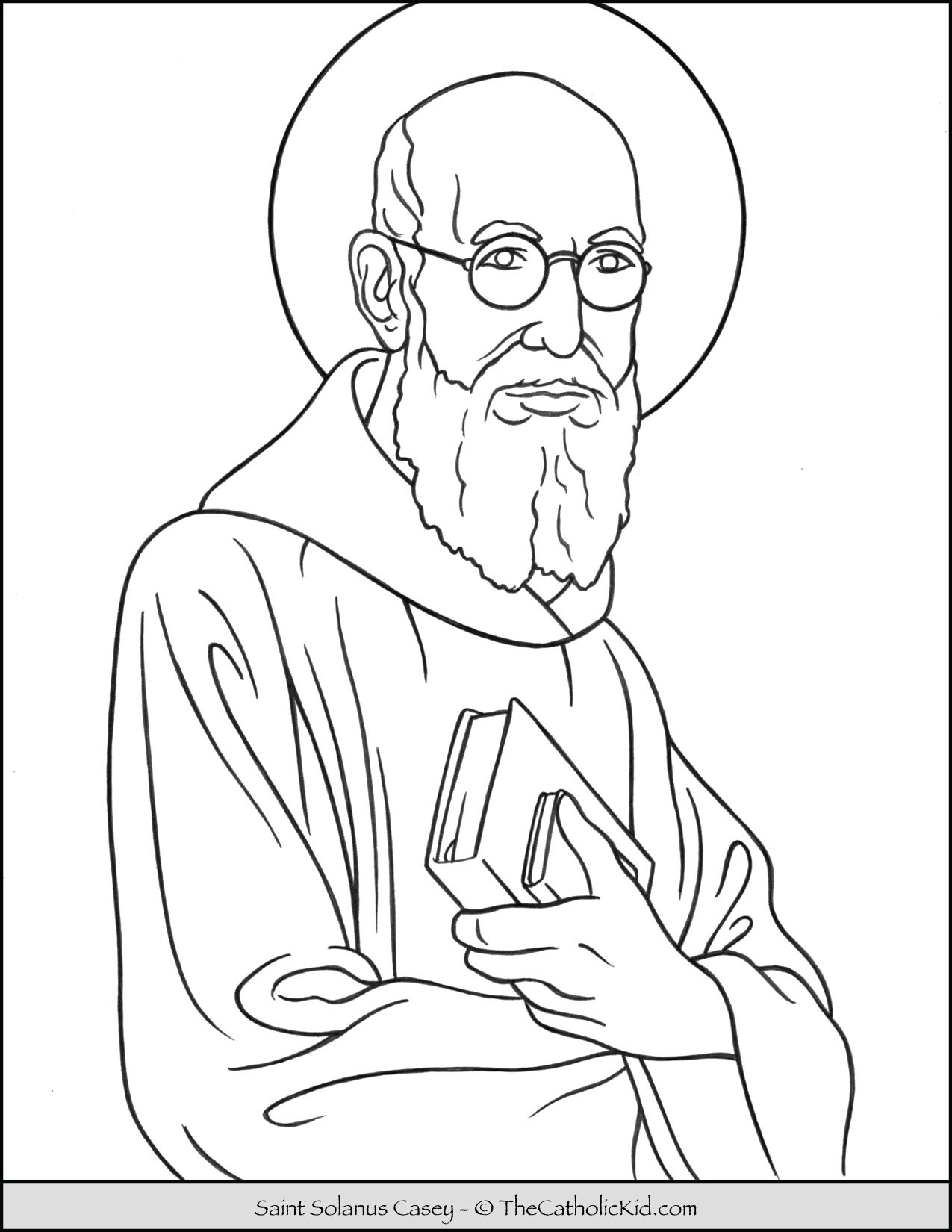 Saint Coloring Pages The Catholic Kid