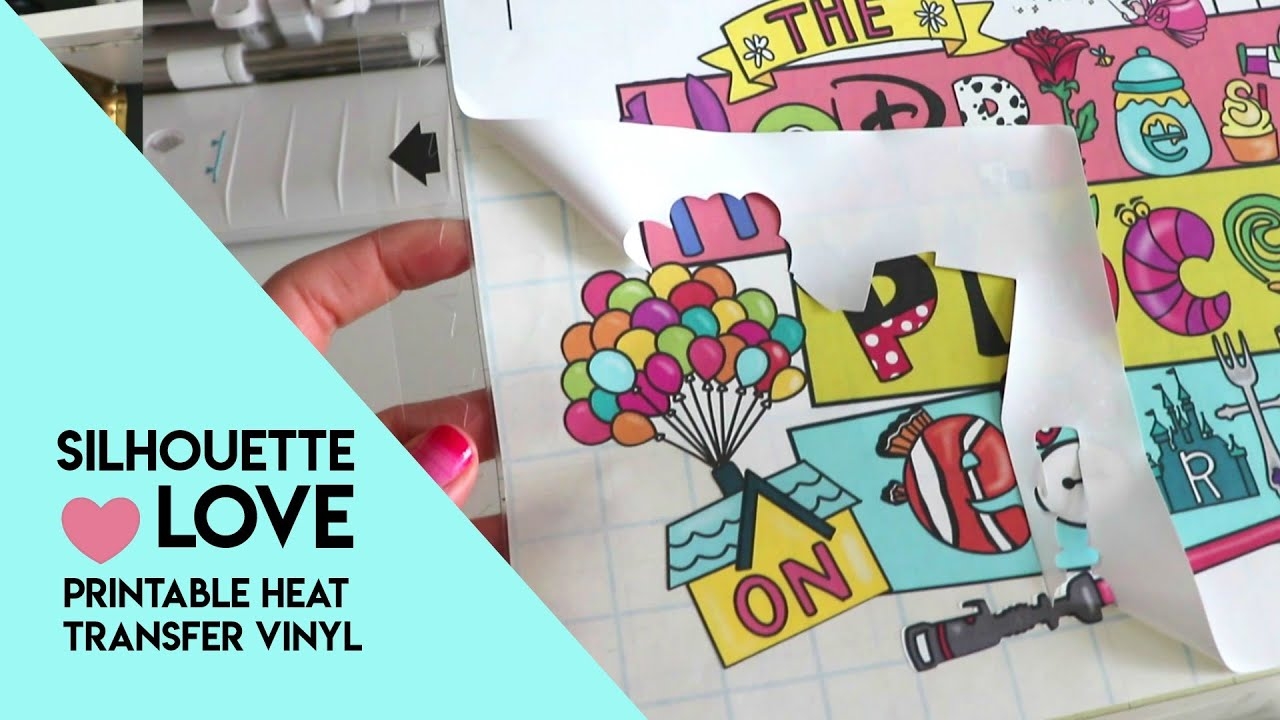 Silhouette Love PRINTABLE Heat Transfer Vinyl Tutorial YouTube