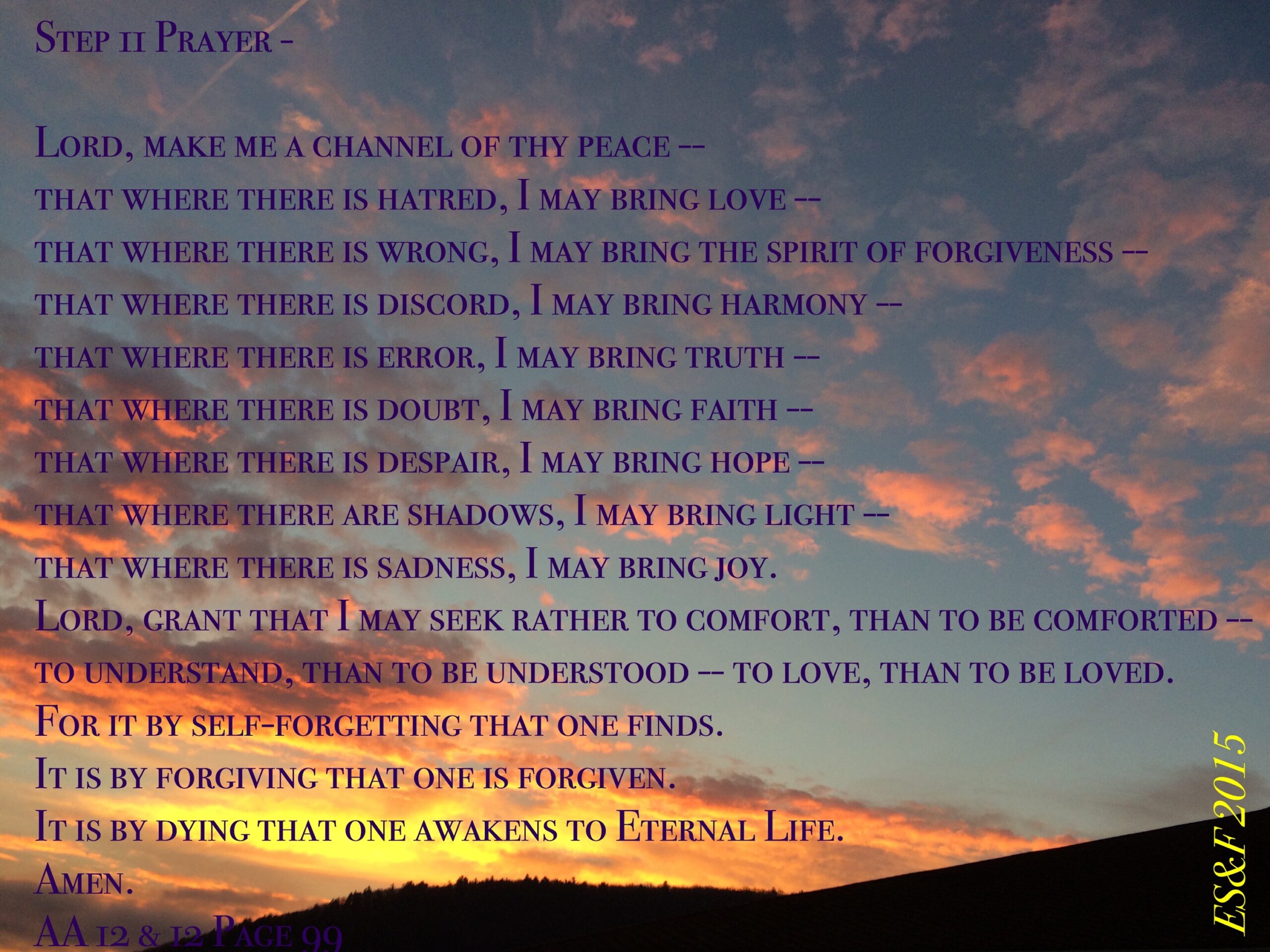 Step 11 Prayer Emotional Sobriety And Food