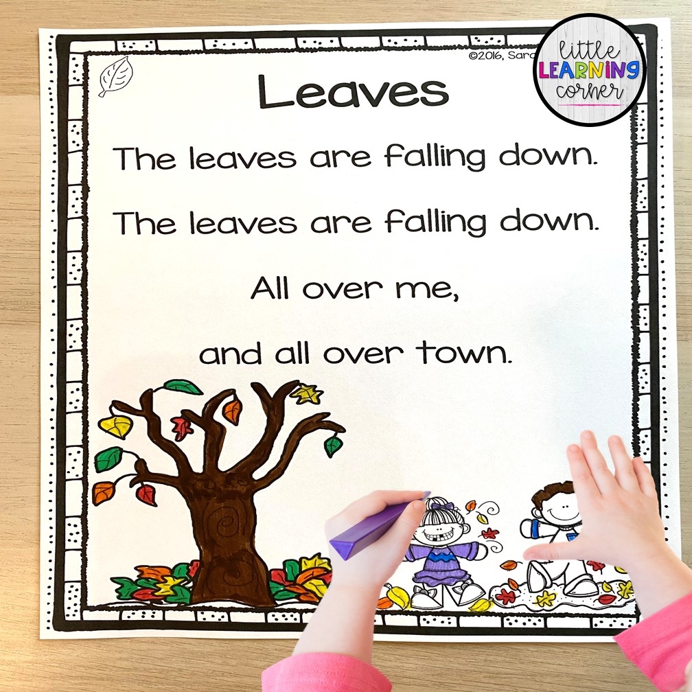 The Best Fall Poems For Kids Little Learning Corner