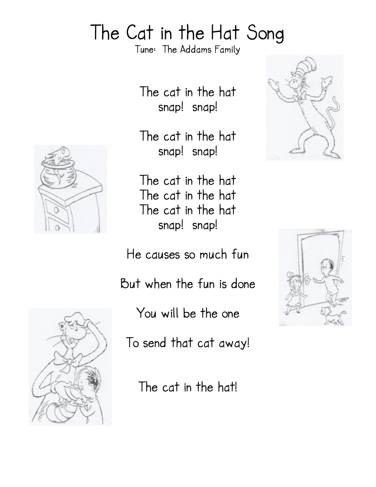 The Cat In The Hat Kindergarten Nana