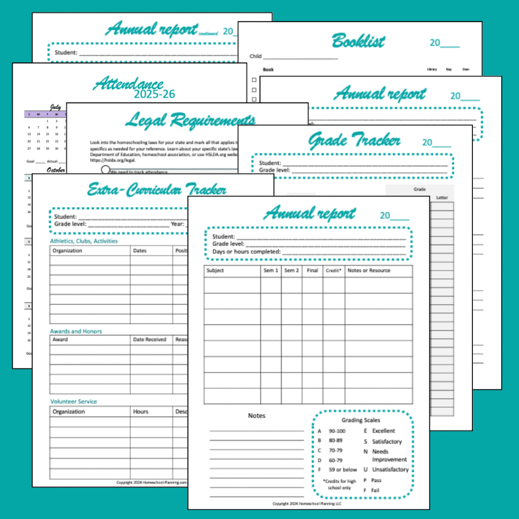 This Simple Homeschool Report Card Template Will Ease Your Mind Homeschool Planning