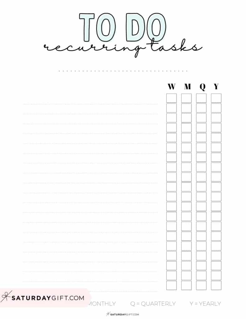 To Do List Template 29 Cute Free Printable To Do Lists SaturdayGift