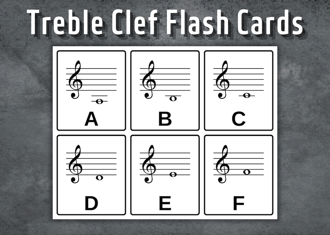 Guitar Notes Flash Cards Printable