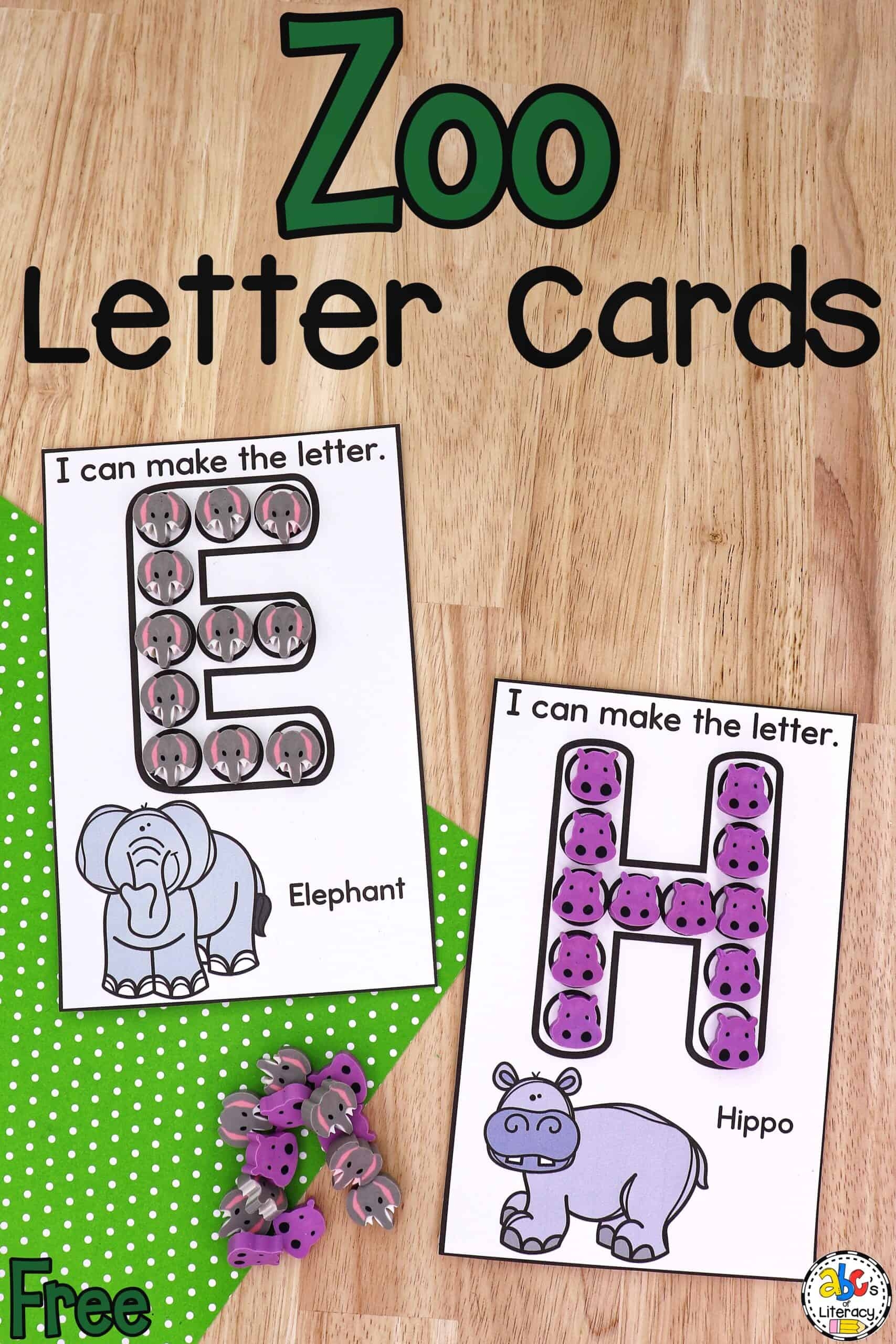 Zoo Letter Cards